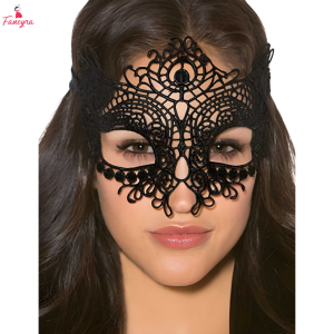 Fancyra Women Black Lace Mask Pack of Two Perfect Parties for Special Occasions